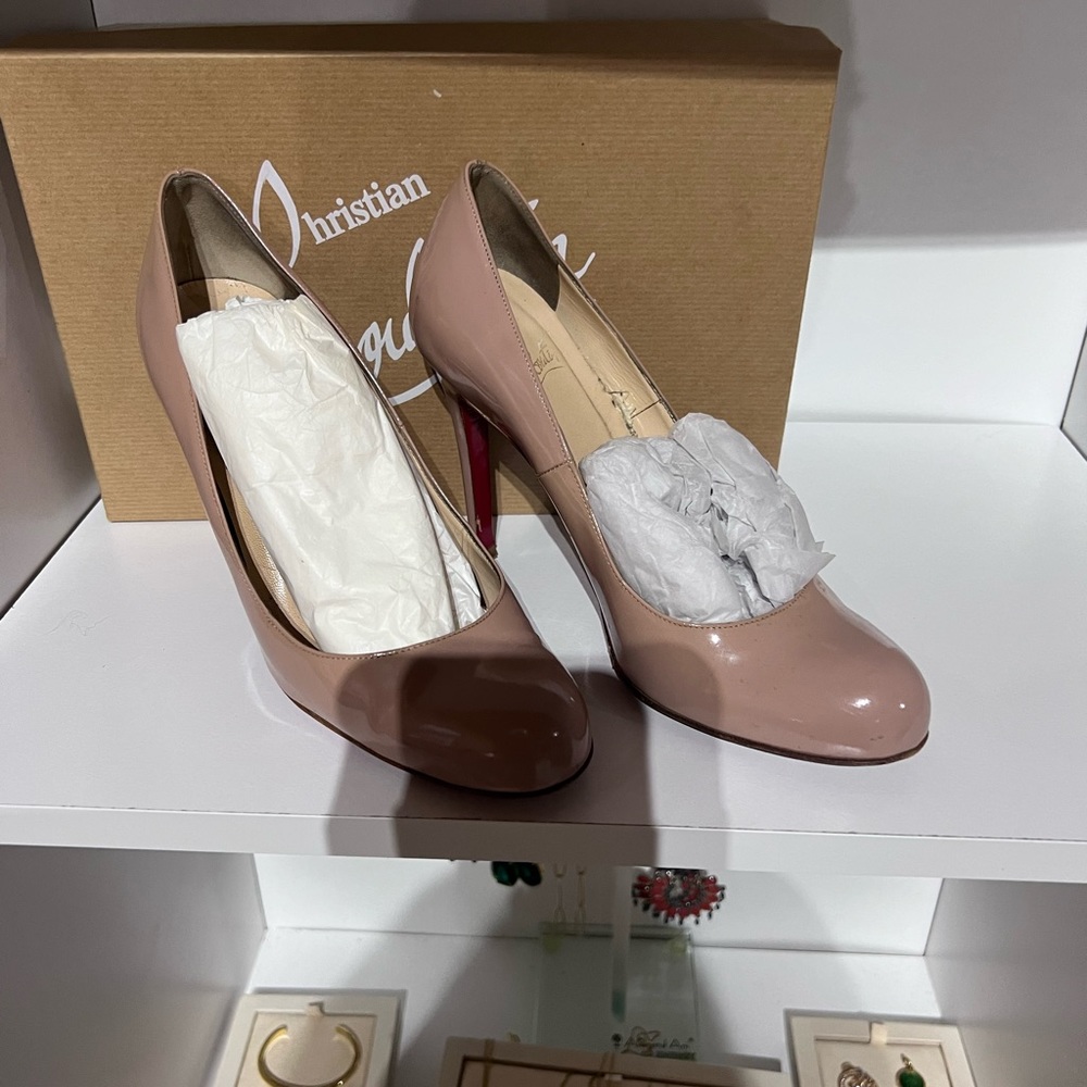 Christian Louboutin Simple Pump 100 in Nude size 37